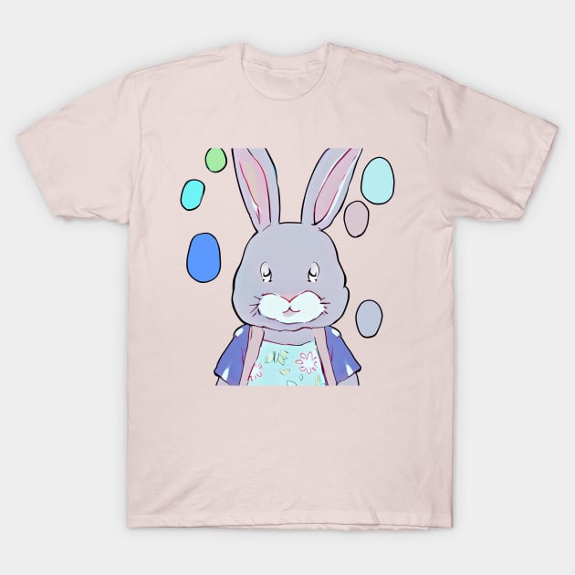 Spring Break Easter Bunny (MD23ETR022) T-Shirt by Maikell Designs